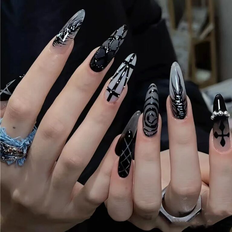 29 Gothic Halloween Nails That Bring All the Moody Vibes