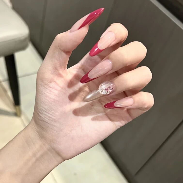 36 Red French Tip Nail Designs That Feel Fresh, Fun, and So Spring